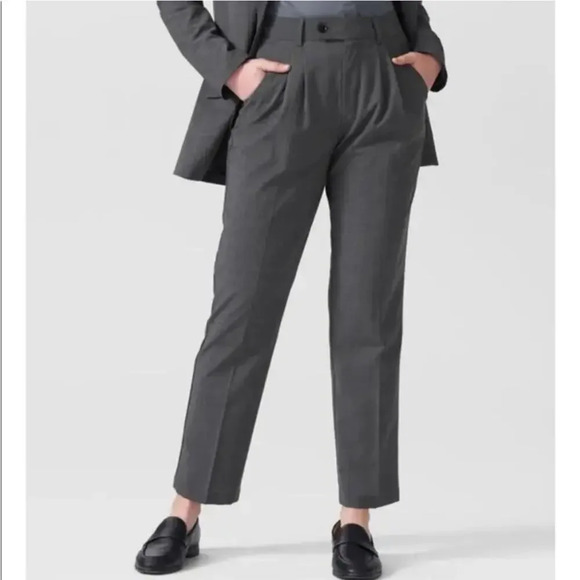 UNIVERSAL STANDARD Silvia Slim Cut Trousers in‎ Castlerock Grey Size 2 NWT - Picture 1 of 6